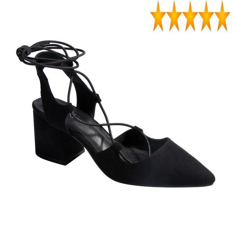 Women Black Sandal Cross Bandage 2021 Summer Leisure Pointed toe Chunky Heels Leather Shoes Sexy Roman Sandals1
Women Black Sandal Cross Bandage 2021 Summer Leisure Pointed toe Chunky Heels Leather Shoes Sexy Roman Sandals1