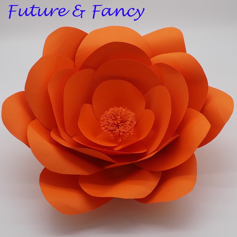 1 Piece 45CM Orange High Quality Cardstock Personalized Giant Paper Flower For Wedding Backdrops Windows Display Kids' Room Deco
1 Piece 45CM Orange High Quality Cardstock Personalized Giant Paper Flower For Wedding Backdrops Windows Display Kids' Room Deco