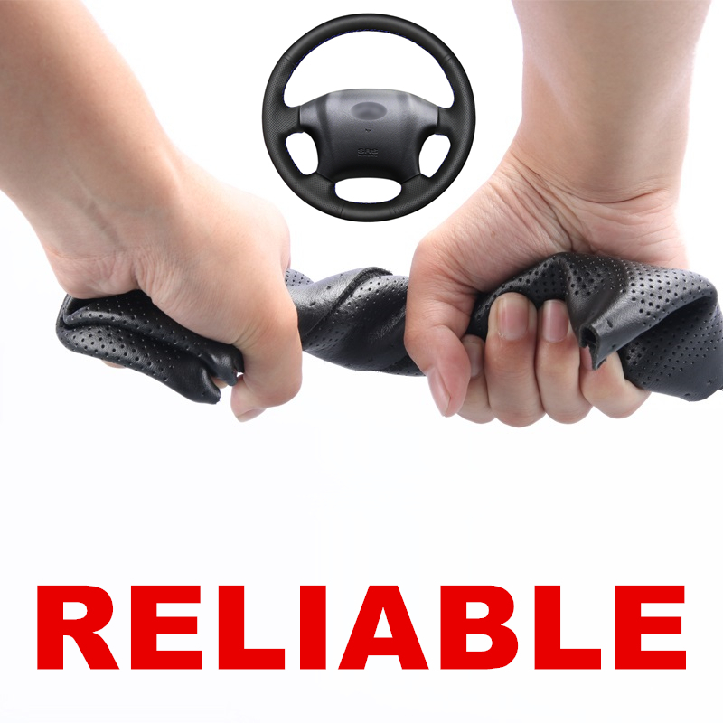 Hand stitched Black PU Artificial Leather Car Steering Wheel Cover for Tucson 2006-2014
Hand stitched Black PU Artificial Leather Car Steering Wheel Cover for Tucson 2006-2014