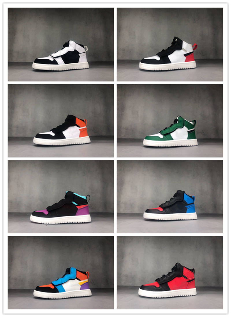 Elastic high top children's shoes size 24-35 Mid AJS 1 One Kids Basketball Shoes Chicago Pink red Children Sport Shoes, Black
Elastic high top children's shoes size 24-35 Mid AJS 1 One Kids Basketball Shoes Chicago Pink red Children Sport Shoes, Black