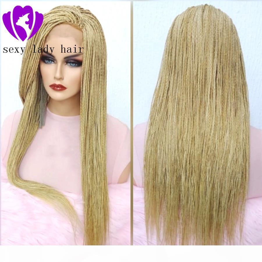 High quality micro braided 613 full lace front wig blonde braiding hair box braids wig with baby hair for black women
High quality micro braided 613 full lace front wig blonde braiding hair box braids wig with baby hair for black women