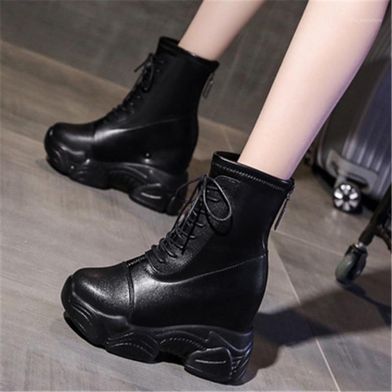Autumn Winter Fashion Women Chunky Ankle Boots Sexy Waterproof Leather Platform Booties Female 10cm Hide Wedge High Heel Shoes1, Black leather
Autumn Winter Fashion Women Chunky Ankle Boots Sexy Waterproof Leather Platform Booties Female 10cm Hide Wedge High Heel Shoes1, Black leather