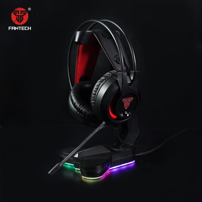 Fantech Gaming Headset ps4 PC gamer headphones wired 3.5MM PLug RGB gaming headphones with mic AND stand, Black
Fantech Gaming Headset ps4 PC gamer headphones wired 3.5MM PLug RGB gaming headphones with mic AND stand, Black