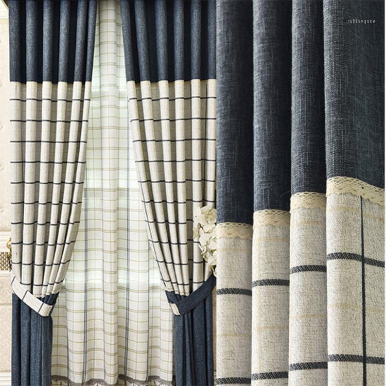 Custom curtains for Living Room Bedroom Stitching Cotton Linen Curtain Plaid Northern European-Style Curtain Fabric1, Tulle
Custom curtains for Living Room Bedroom Stitching Cotton Linen Curtain Plaid Northern European-Style Curtain Fabric1, Tulle