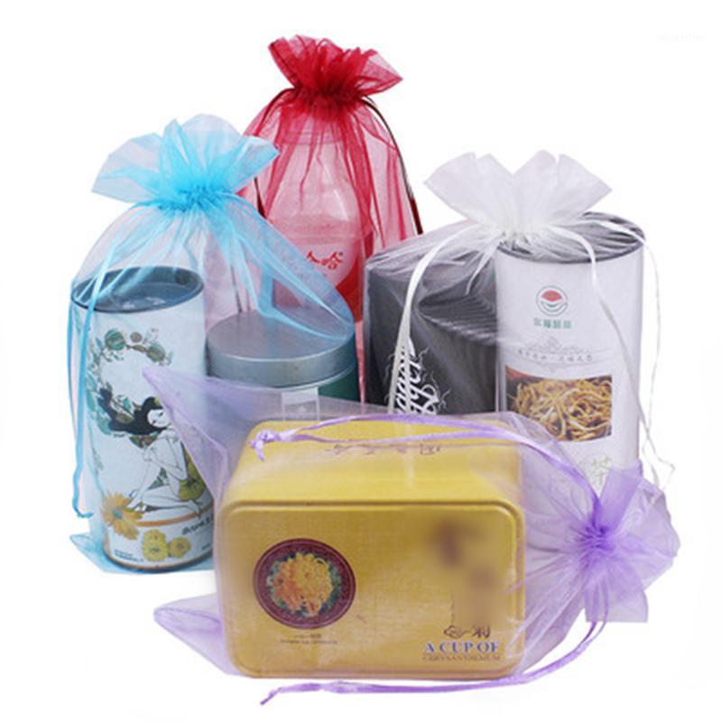 Large Organza Jewelry Gift Bag 20x30cm Sheer Fabric Favor Bags for Wedding Favors Drawstring Jewelry Pouch 100pcs Wholesale1