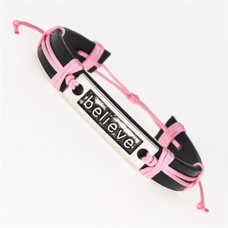 Tennis Black Vintage Punk Cuff Trendy Believe Bracelets For Men Bangle Adjustable Length Bohemia Male Female Jewelry Accessorie
Tennis Black Vintage Punk Cuff Trendy Believe Bracelets For Men Bangle Adjustable Length Bohemia Male Female Jewelry Accessorie
