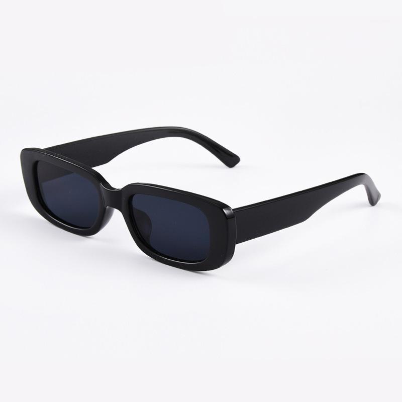 

Sunglasses 2021 Small Frame Women Men Rectangle Lens Retro Brand Fashion Eyewear Sun Glasses Wild Black Glasses1