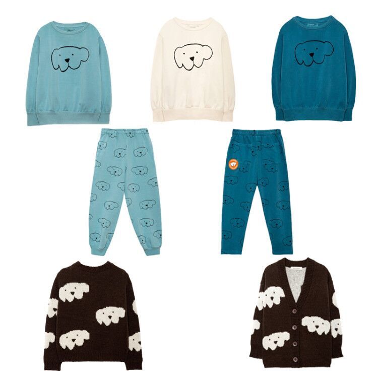Kids Clothing Set Weekend 2020 Boys Jumper Pants Matching Baby Girls Fashion Sweater Cartoon Tops Long Sleeve T-shirts WinterX1019