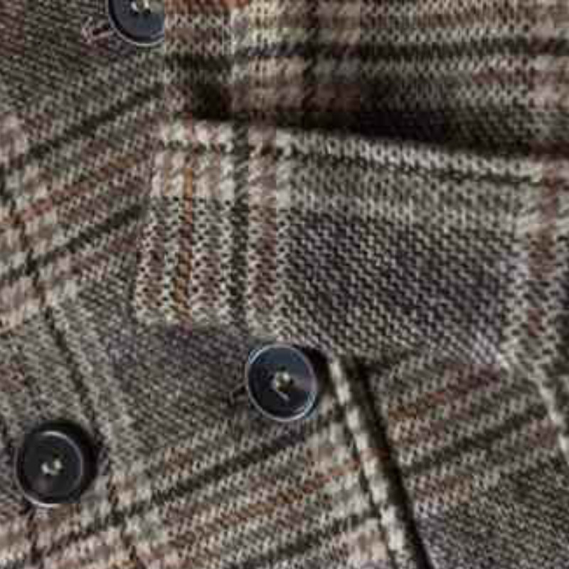 Wool Blends Women Classic Medium-long Style Womens Plaid Students Korean Outwear Elegant Vintage Double Breasted Oversize Modern LJ201201