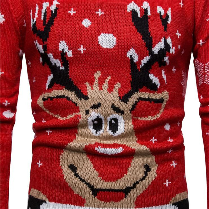 Winter New highend casual Christmas cute elk pullovers round neck sweaters for Men and Women 201125
