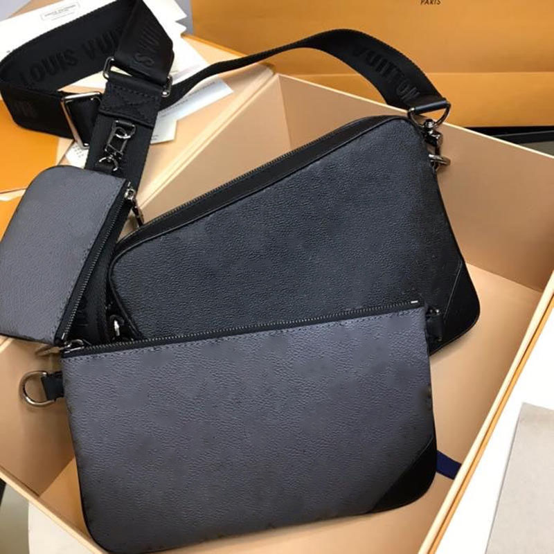 Designer Luxury bags classic Pochette Trio Messenger handbags men shoulder bags luxurys business crossbody 3 pcs sets bag
Designer Luxury bags classic Pochette Trio Messenger handbags men shoulder bags luxurys business crossbody 3 pcs sets bag