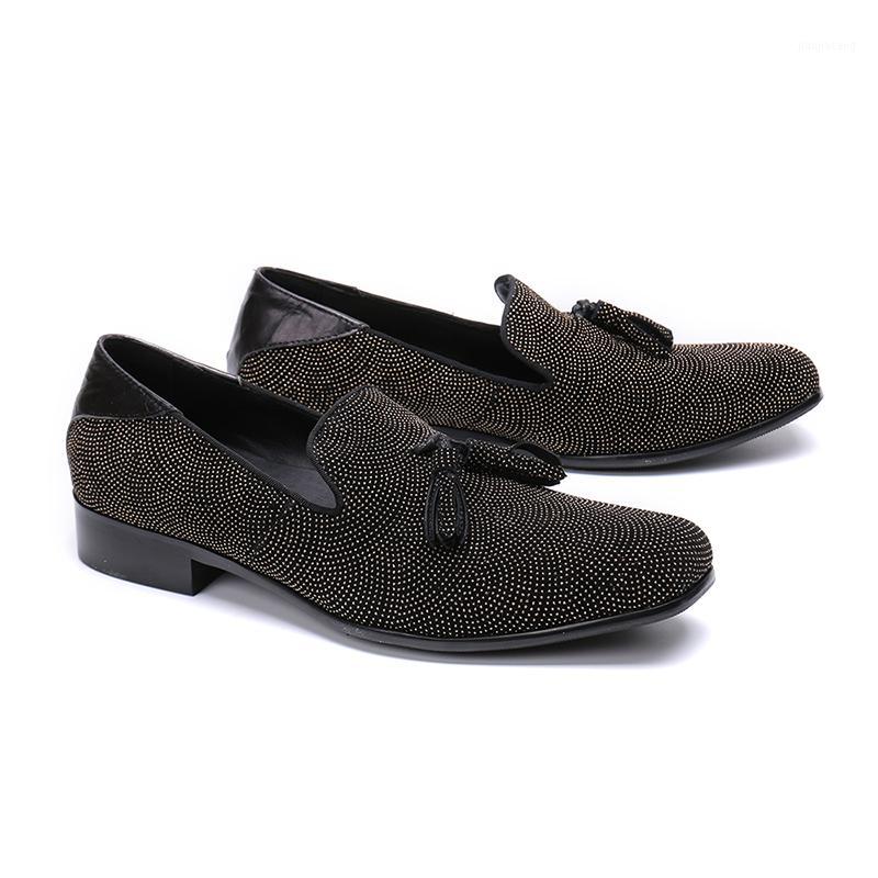 Luxury Black Evening Party Crystals Men's Leather Shoes Loafers Italian Style Tassel Driving Formal Shoes Prom Zapatos Hombre1, As pic
Luxury Black Evening Party Crystals Men's Leather Shoes Loafers Italian Style Tassel Driving Formal Shoes Prom Zapatos Hombre1, As pic