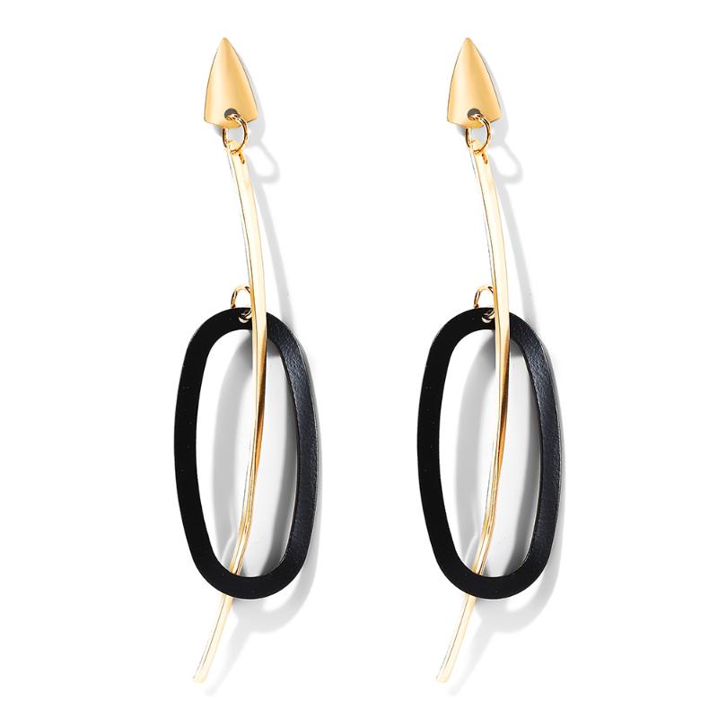 WYBU New Style Long Line Strip Drop Earring Golden Black Elliptic Circle Pendant Earring For Women Simple Style Ear Jewelry
WYBU New Style Long Line Strip Drop Earring Golden Black Elliptic Circle Pendant Earring For Women Simple Style Ear Jewelry