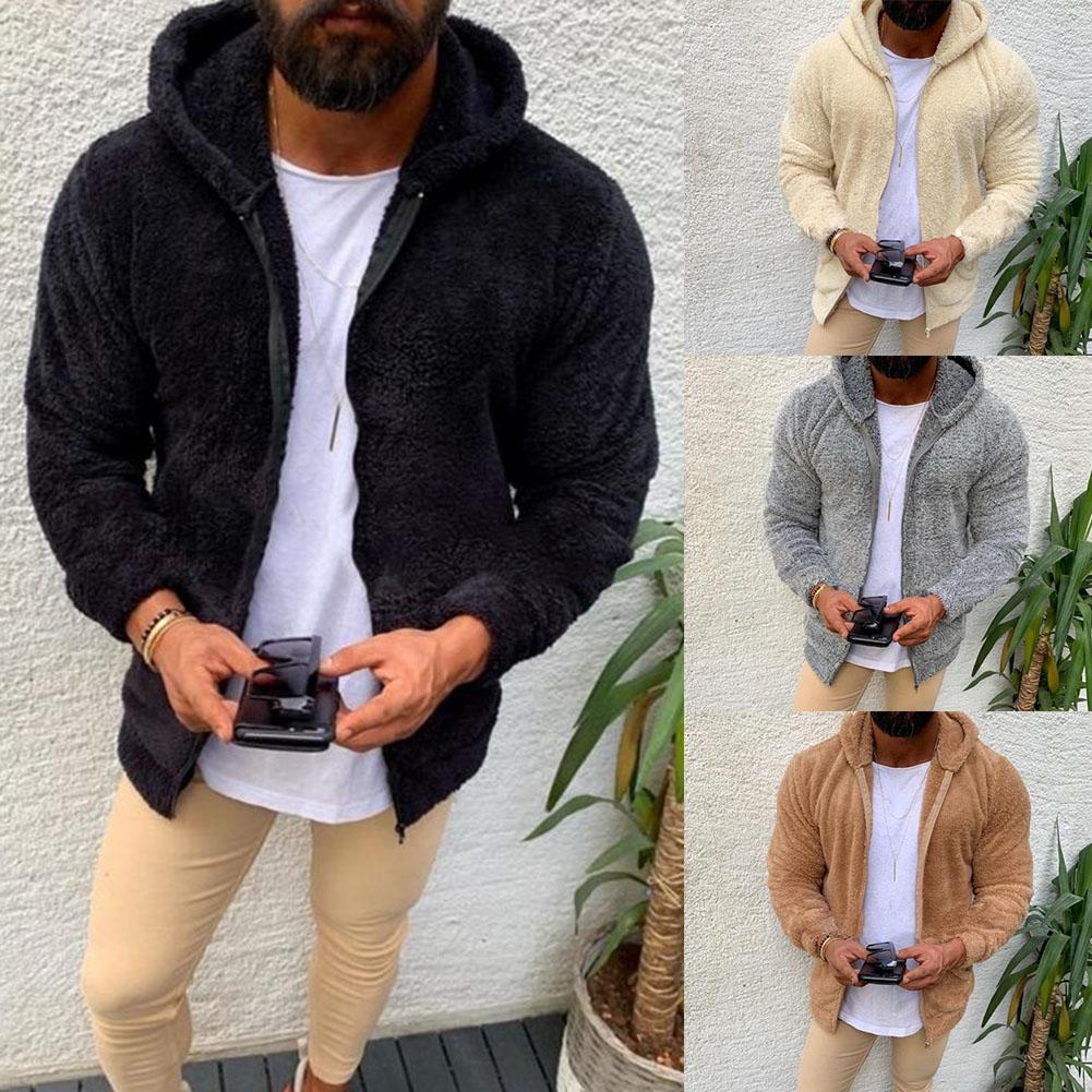 Men Autumn Winter Solid Color Long Sleeve Zipper Plush Hoodie Warm Jacket Coat Warm Keeping Zipper Closure Hooded Design Autumn, Black
Men Autumn Winter Solid Color Long Sleeve Zipper Plush Hoodie Warm Jacket Coat Warm Keeping Zipper Closure Hooded Design Autumn, Black