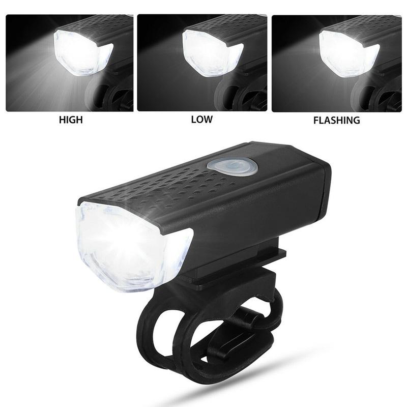 Bike Lights Bicycle Light USB LED Rechargeable Set Mountain Cycle Front Back Headlight Lamp Accessories