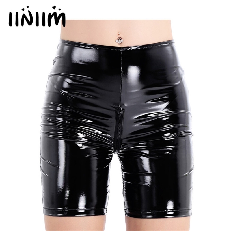 Womens Welook Leather Slim Fit Wetlook Clubwear Open Crotch Zippered Tight Shorts for Female Nightclub Pole Costume Party Shorts Y200403, Beige
Womens Welook Leather Slim Fit Wetlook Clubwear Open Crotch Zippered Tight Shorts for Female Nightclub Pole Costume Party Shorts Y200403, Beige