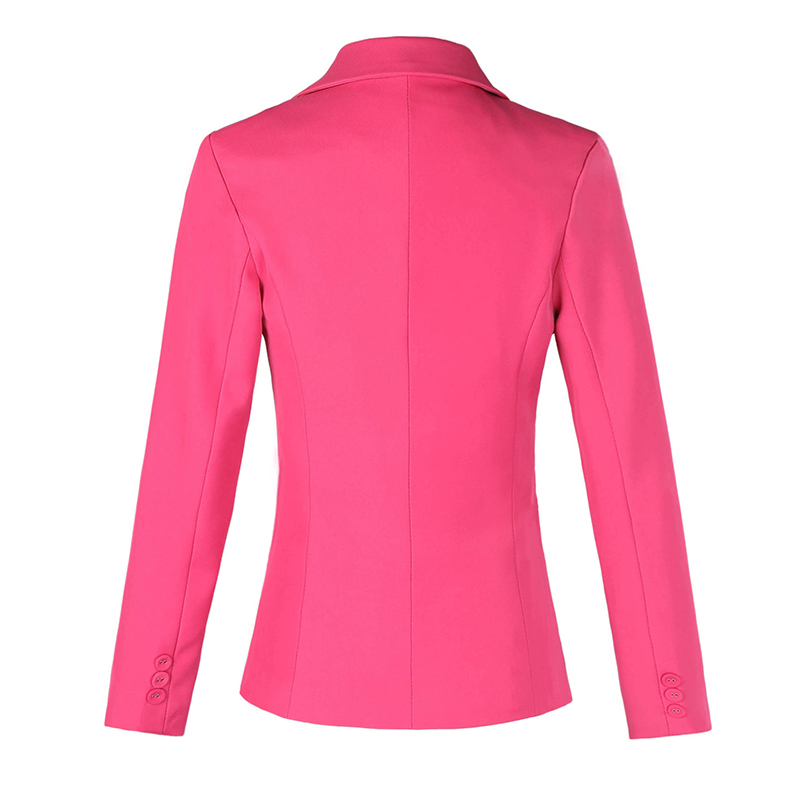 Lenshin Candy Color Professional Business Jacket for Women Work Wear Office Lady Elegant Female Blazer Coat Top 201114