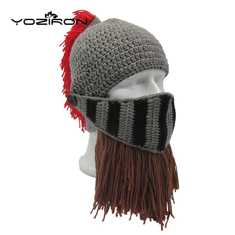 Red Tassel Cosplay Roman Knight Beanies Autumn Winter Hat Handmade Beard Men's Caps Hats Funny Skullies Ski Mask
Red Tassel Cosplay Roman Knight Beanies Autumn Winter Hat Handmade Beard Men's Caps Hats Funny Skullies Ski Mask