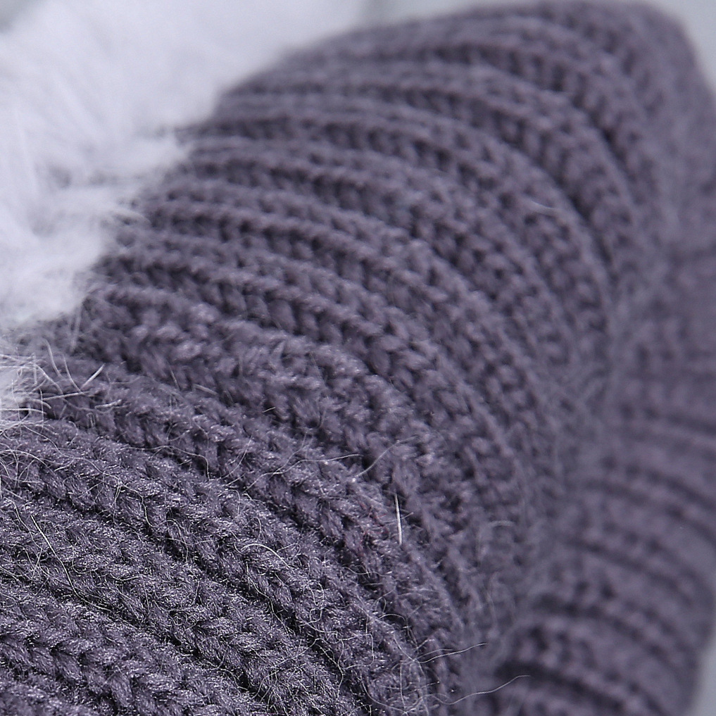 Fur Hats for Women Winter Real Rabbit Hat Fox fur kniting female warm snow caps ladies elegant princess beanies cap