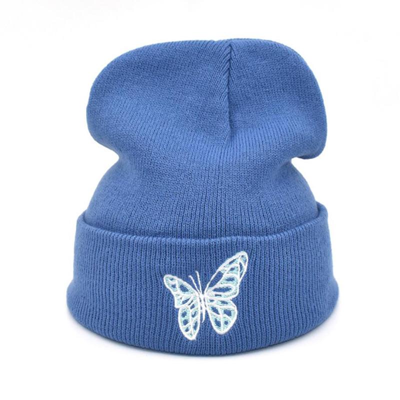 New Knitting Hat Butterfly Embroidery Women Hat Beanies Winter Autumn Hip-hop Solid Color Warm Knitted Bonnet Muts Cap, Black
New Knitting Hat Butterfly Embroidery Women Hat Beanies Winter Autumn Hip-hop Solid Color Warm Knitted Bonnet Muts Cap, Black