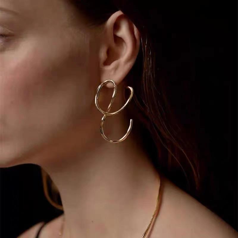 Origin Summer Exaggerated Gold Color Twisted Geometry Dangle Earings for Women Simple Metal Irregular Earings Party Jewelry
Origin Summer Exaggerated Gold Color Twisted Geometry Dangle Earings for Women Simple Metal Irregular Earings Party Jewelry