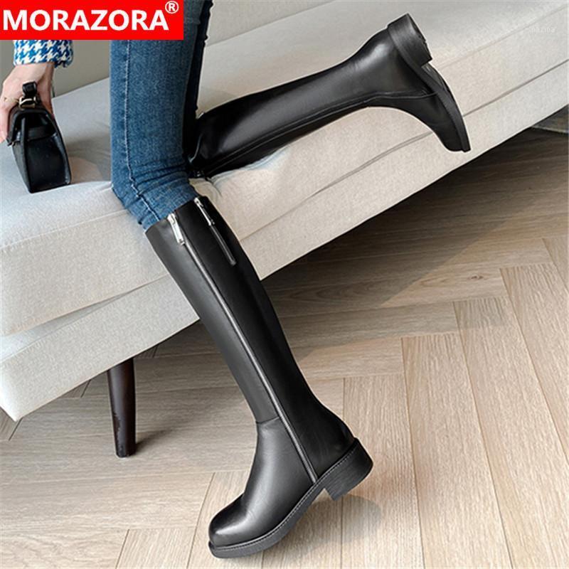 MORAZORA 2021 New Genuine Leather Boots Low Heel Round Toe Autumn Winter Boots Fashion Black Color Knee High Women1, Black not fur
MORAZORA 2021 New Genuine Leather Boots Low Heel Round Toe Autumn Winter Boots Fashion Black Color Knee High Women1, Black not fur