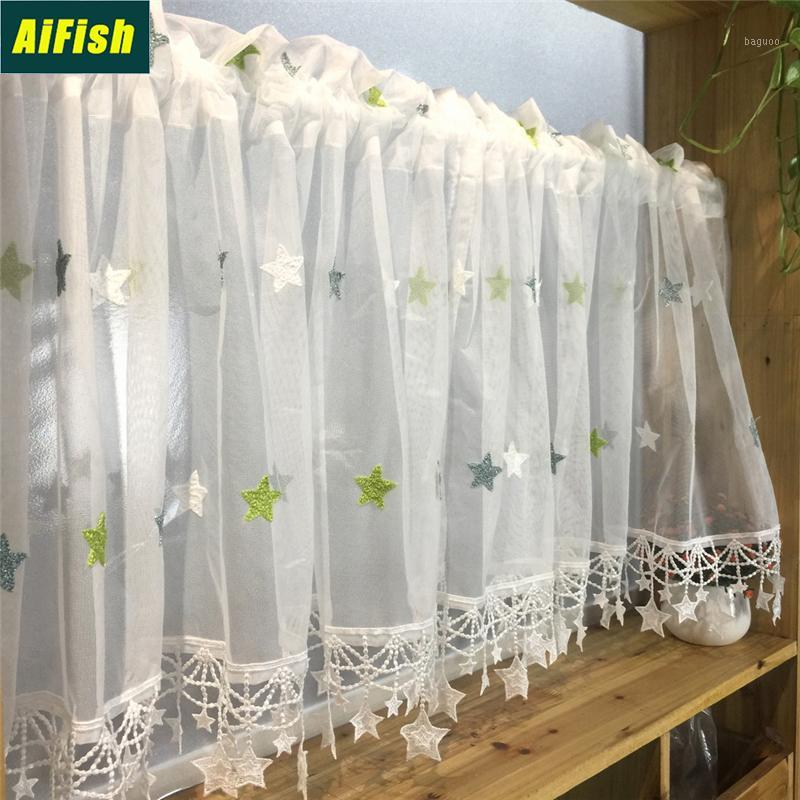 Embroidery Green Star Window Drapes Tulle for Living Room Cartoon Curtains For Kids Bedroom Balcony Nursery Decor Cortina 065-31
Embroidery Green Star Window Drapes Tulle for Living Room Cartoon Curtains For Kids Bedroom Balcony Nursery Decor Cortina 065-31