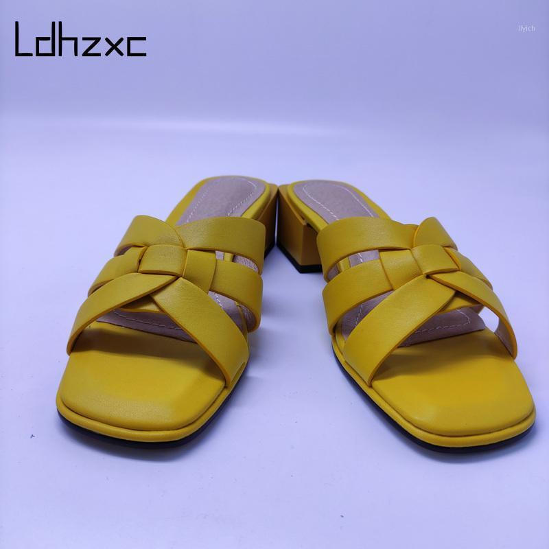 LDHZXC 2021 Summer Woman Shoes Square Heel Sandals Genuine leather Thick High Heel Lady Shoes Slippers Solid Color Size 34-461, White
LDHZXC 2021 Summer Woman Shoes Square Heel Sandals Genuine leather Thick High Heel Lady Shoes Slippers Solid Color Size 34-461, White