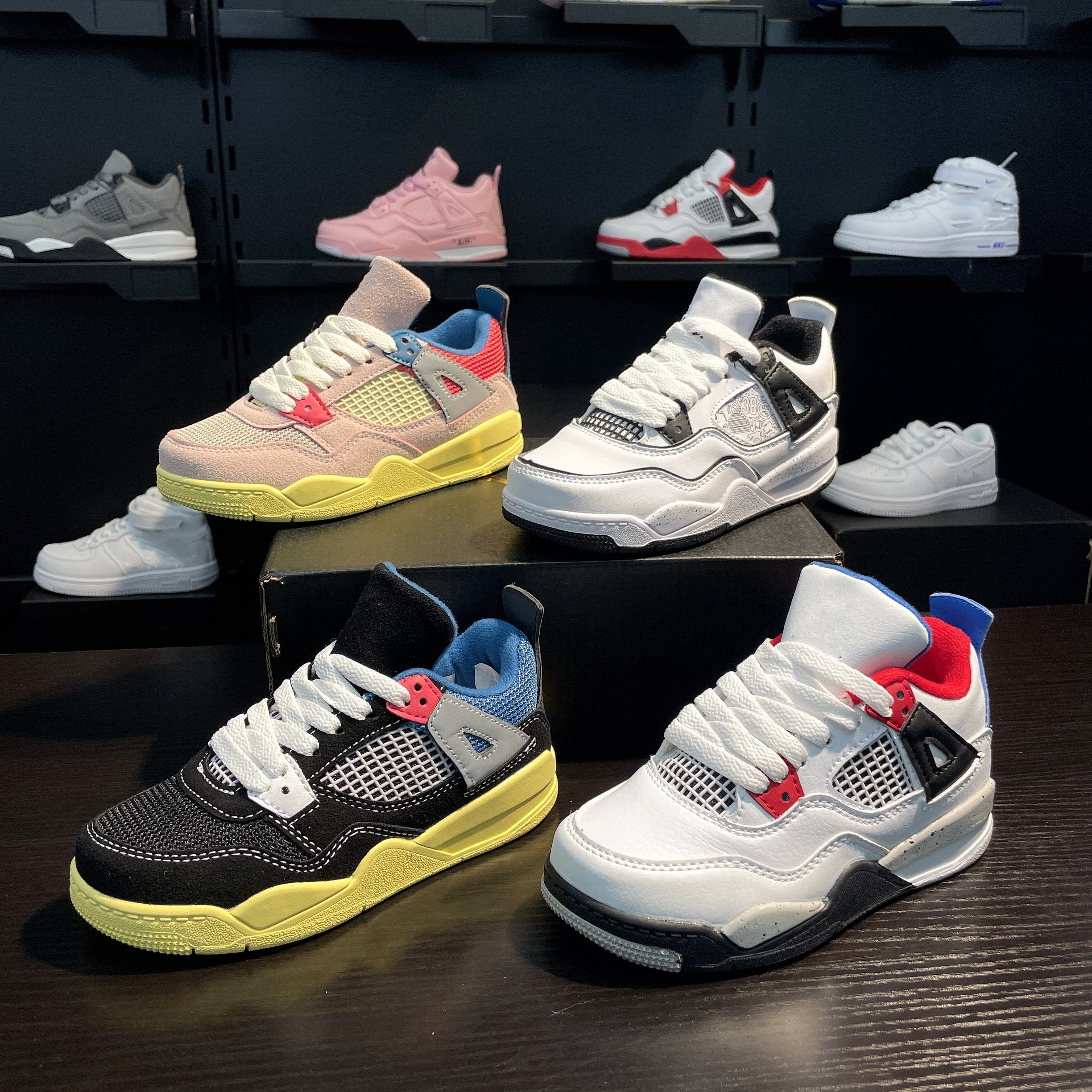 Kids ToddlerJordam Basketball Shoes boys air jorden 4 Desert Moss Taupe Haze White Oreo Jumpman 4s Sports Sneakers University Blue girls UNC Bred Jordon Trainers, Fill postage
Kids ToddlerJordam Basketball Shoes boys air jorden 4 Desert Moss Taupe Haze White Oreo Jumpman 4s Sports Sneakers University Blue girls UNC Bred Jordon Trainers, Fill postage