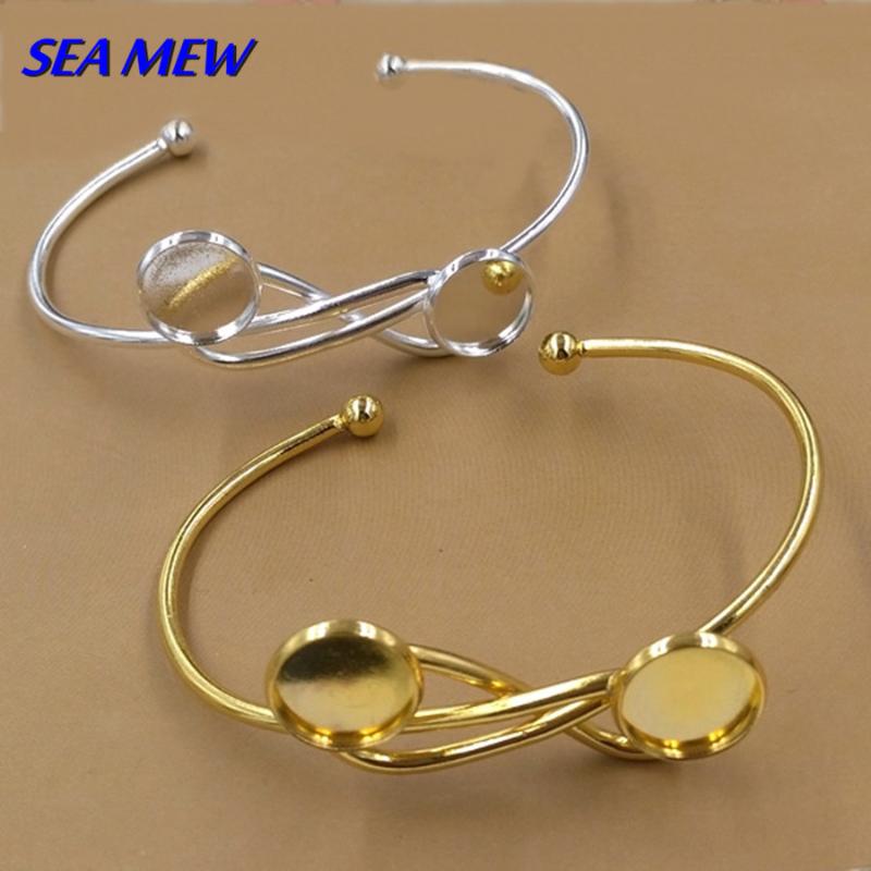 12mm Round Cabochon Base Metal Bangle Blank Setting Gold-color Silver Color Bowknot Bracelet For Women Jewelry Accessories, Black
12mm Round Cabochon Base Metal Bangle Blank Setting Gold-color Silver Color Bowknot Bracelet For Women Jewelry Accessories, Black