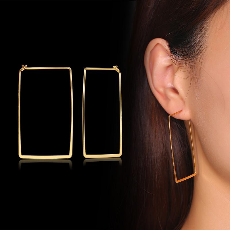 New Womens Large Earrings Quadrilateral Hoop Earrings For Female Geometric Bijoux Fashion 2020 Jewelry
New Womens Large Earrings Quadrilateral Hoop Earrings For Female Geometric Bijoux Fashion 2020 Jewelry