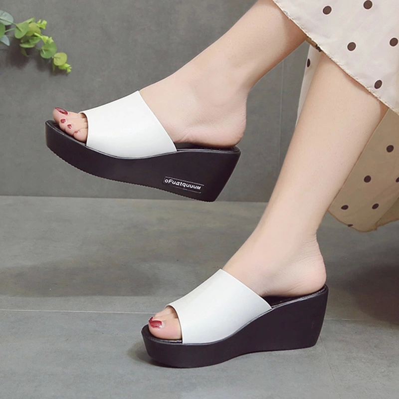 2020 Summer Platform Slipper Wedges Slides Peep Toe High Heels Shoes Woman Slipper Black Slide Flip Flops chaussures femme 7535 #0i9F
2020 Summer Platform Slipper Wedges Slides Peep Toe High Heels Shoes Woman Slipper Black Slide Flip Flops chaussures femme 7535 #0i9F
