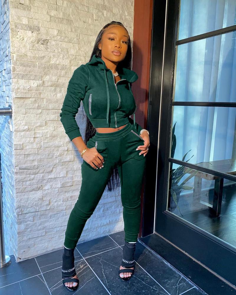 Hot Drill sweat suits women matching sets Fall 2020 sweatpants and hoodie two piece outfits Black green orange blue tracksuit
Hot Drill sweat suits women matching sets Fall 2020 sweatpants and hoodie two piece outfits Black green orange blue tracksuit