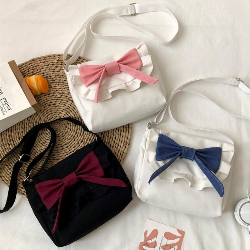 Girls' Messenger Bag Korean Uniform Bow Canvas Shoulder Bag Japanese Pure Schoolgirl, Black
Girls' Messenger Bag Korean Uniform Bow Canvas Shoulder Bag Japanese Pure Schoolgirl, Black