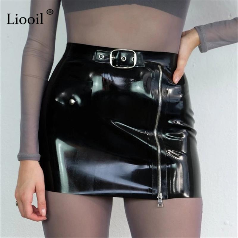 Liooil Faux PU Leather Skirt Pencil High Waist Women Clothes Autumn Winter Black Zip Up Skinny Sexy Bodycon Mini Skirts Womens
Liooil Faux PU Leather Skirt Pencil High Waist Women Clothes Autumn Winter Black Zip Up Skinny Sexy Bodycon Mini Skirts Womens