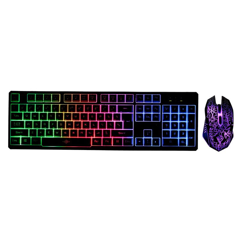 Keyboard and Mouse Combo N-Key Rollover Wired Gaming Mouse Silent Office Keyboard RGB 104Key for PC Computer
Keyboard and Mouse Combo N-Key Rollover Wired Gaming Mouse Silent Office Keyboard RGB 104Key for PC Computer