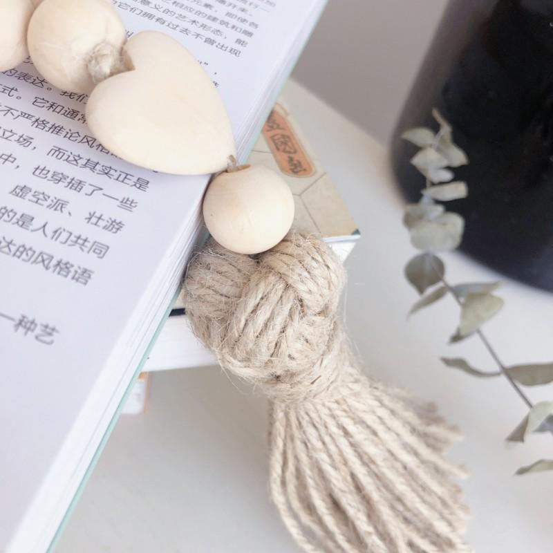 Garland Wood Bead Rustic Farmhouse Wall Hanging Decor Boho Home Decorations with Heart Knot Woven Tassel Pendant
Garland Wood Bead Rustic Farmhouse Wall Hanging Decor Boho Home Decorations with Heart Knot Woven Tassel Pendant