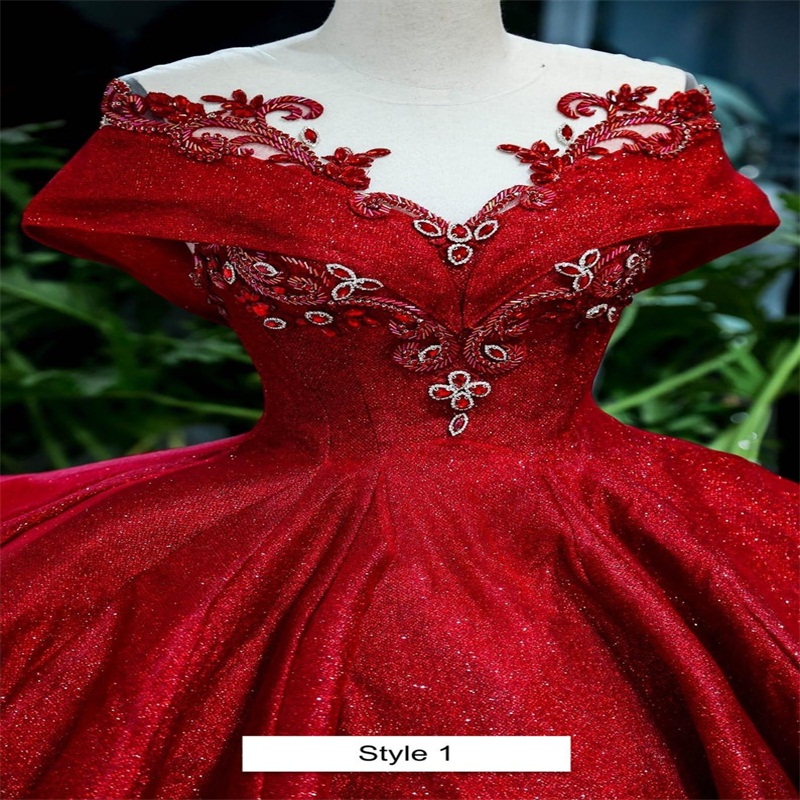 luxury red evening dresses bling crystal sequins sleeveless ball gowns prom dresses custom made formal party dresses robes de marie