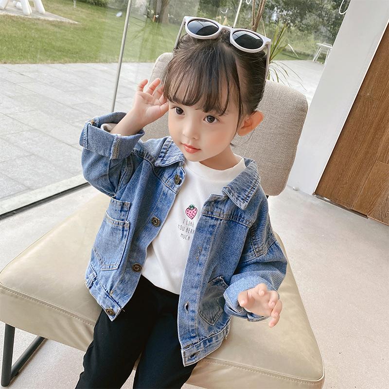 Girls' Jean Jacket 2020 Autumn Korean-style Baby Jeans Trend CHILDREN'S Cardigan Fat Cross Border, Light blue
Girls' Jean Jacket 2020 Autumn Korean-style Baby Jeans Trend CHILDREN'S Cardigan Fat Cross Border, Light blue