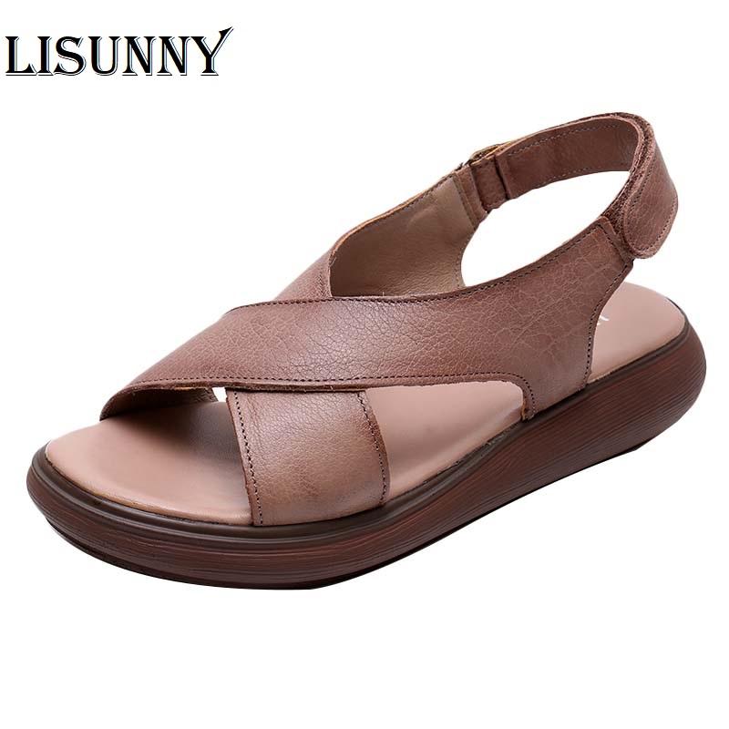 Women Casual Summer Shoes 2020 New Genuine Leather Gladiator Sandals Female Flat Sandals Beach Shoes Woman Zapatos Mujer, Black
Women Casual Summer Shoes 2020 New Genuine Leather Gladiator Sandals Female Flat Sandals Beach Shoes Woman Zapatos Mujer, Black