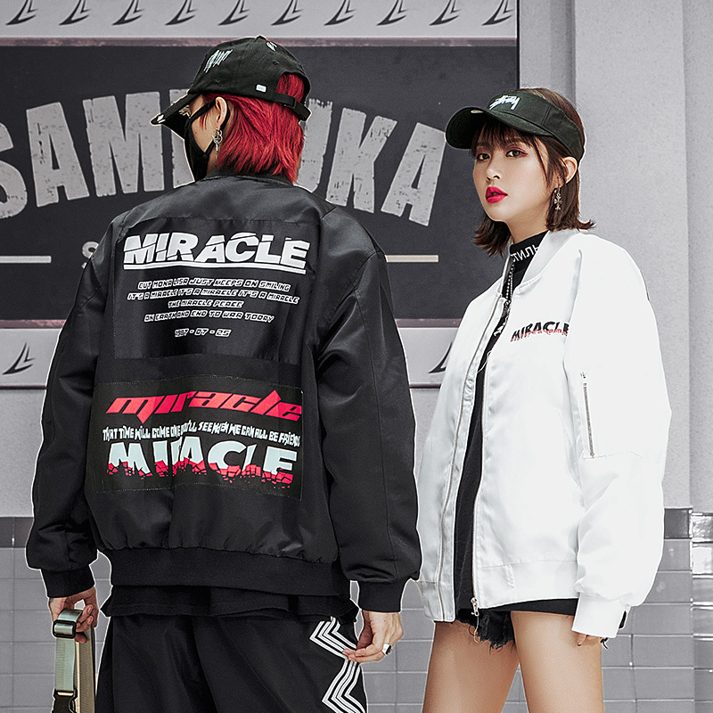 Style Hip Ma1 Man Jacket Harajuku Pilot Streetwear Letter Printing Couple Women's Coat Baseball Y8uo, Black
Style Hip Ma1 Man Jacket Harajuku Pilot Streetwear Letter Printing Couple Women's Coat Baseball Y8uo, Black