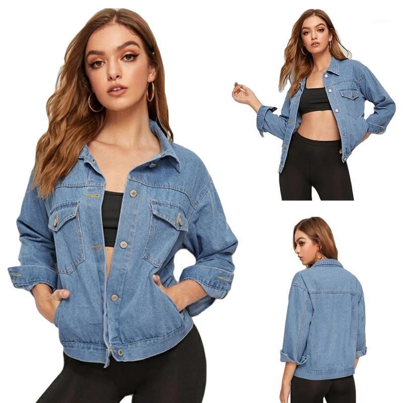 Fashion Women Denim Jacket Slim Lapel Jeans Button Ladies Short Coat Casual Long Sleeve Outwear Autumn Spring Loose Clothing New1, Black
Fashion Women Denim Jacket Slim Lapel Jeans Button Ladies Short Coat Casual Long Sleeve Outwear Autumn Spring Loose Clothing New1, Black