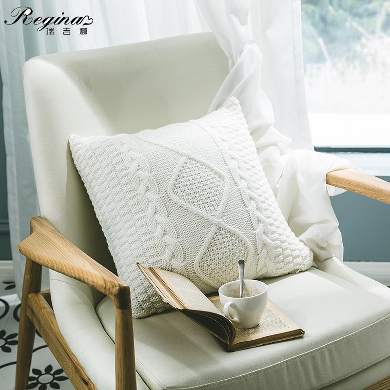 REGINA Super Soft Cushion Cover Solid Color Diamond Delicate Fried Dough Twist Knit Pillow Case Nordic Style Sofa Couch Decor, Beige
REGINA Super Soft Cushion Cover Solid Color Diamond Delicate Fried Dough Twist Knit Pillow Case Nordic Style Sofa Couch Decor, Beige