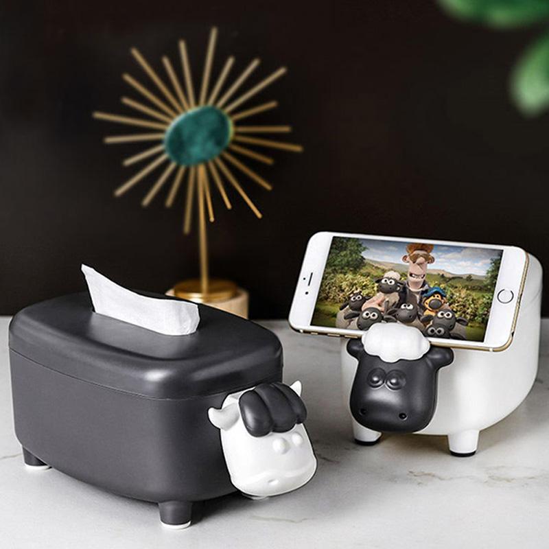 Cartoon Tissue Box Pumping Wipe Paper Case Sheep Cow Shape Toothpick Box Tube Living Room phone Napkin Holder Home Decoration
Cartoon Tissue Box Pumping Wipe Paper Case Sheep Cow Shape Toothpick Box Tube Living Room phone Napkin Holder Home Decoration