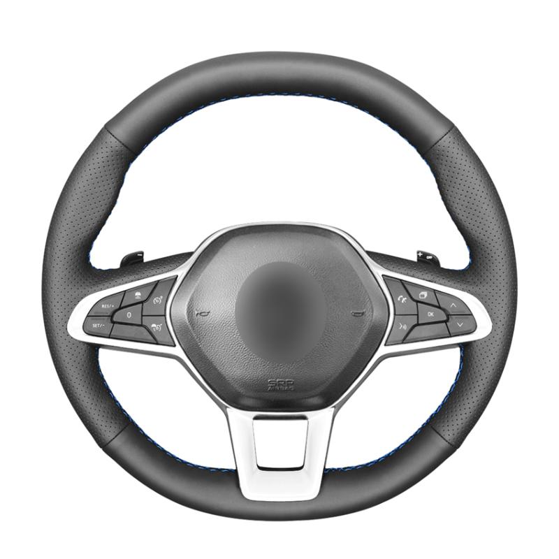 Hand-stitched Black PU Artificial Steering Wheel Cover for Clio 5 (V) Zoe Captur 2020-2020
Hand-stitched Black PU Artificial Steering Wheel Cover for Clio 5 (V) Zoe Captur 2020-2020