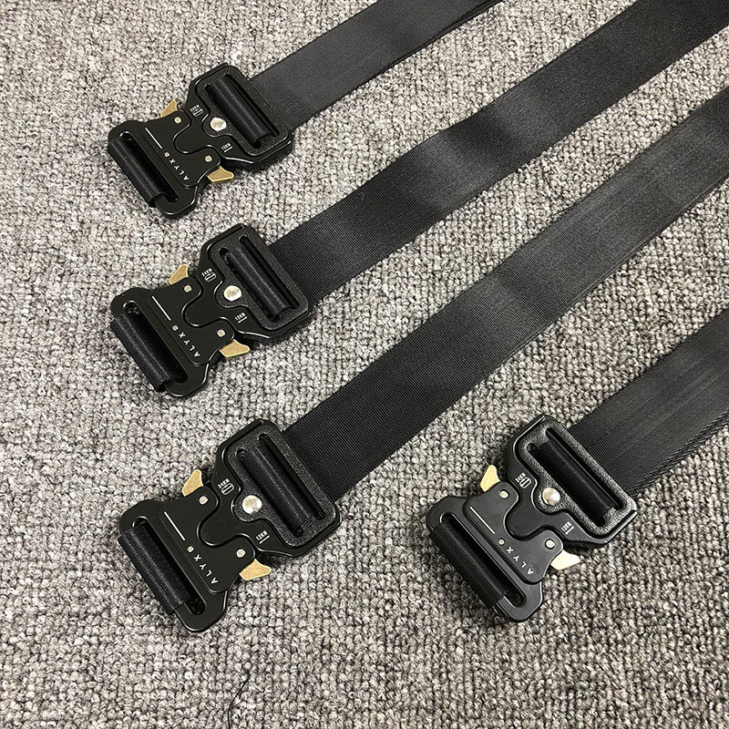 2021 New Metal Button 128cm Women Men Rollercoaster Belts Canvas Street Wear Safety Alyx Belt I101, Black
2021 New Metal Button 128cm Women Men Rollercoaster Belts Canvas Street Wear Safety Alyx Belt I101, Black
