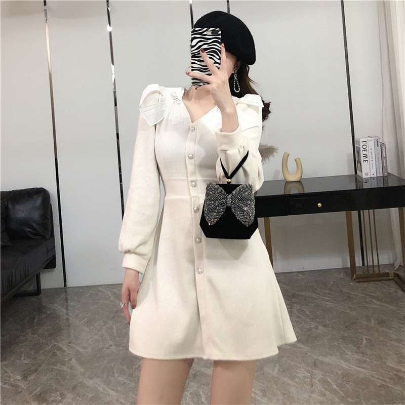 2021 New Black From Vintage Autumn Ladies Long Sleeves the Short Line Mini Fairy Women Tulle Bowtie Collar Goth Birthday Dress GZD6, White
2021 New Black From Vintage Autumn Ladies Long Sleeves the Short Line Mini Fairy Women Tulle Bowtie Collar Goth Birthday Dress GZD6, White