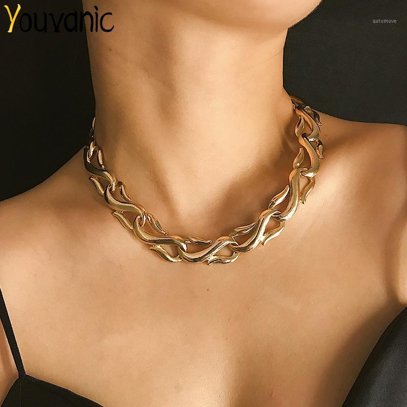 Youvanic Exaggerated Clavicle Thick Cuban Chain Choker For Women Punk Chunky Necklace Collar Chocker Club Statement Jewelry 23441
Youvanic Exaggerated Clavicle Thick Cuban Chain Choker For Women Punk Chunky Necklace Collar Chocker Club Statement Jewelry 23441