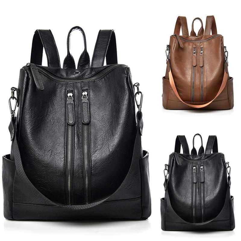 2021 Women Leather Backpacks High Quality Rucksacks For Girls Solid Travel Luxury Designer Bagpack Ladies Sac A Dos Female Pack, Black
2021 Women Leather Backpacks High Quality Rucksacks For Girls Solid Travel Luxury Designer Bagpack Ladies Sac A Dos Female Pack, Black
