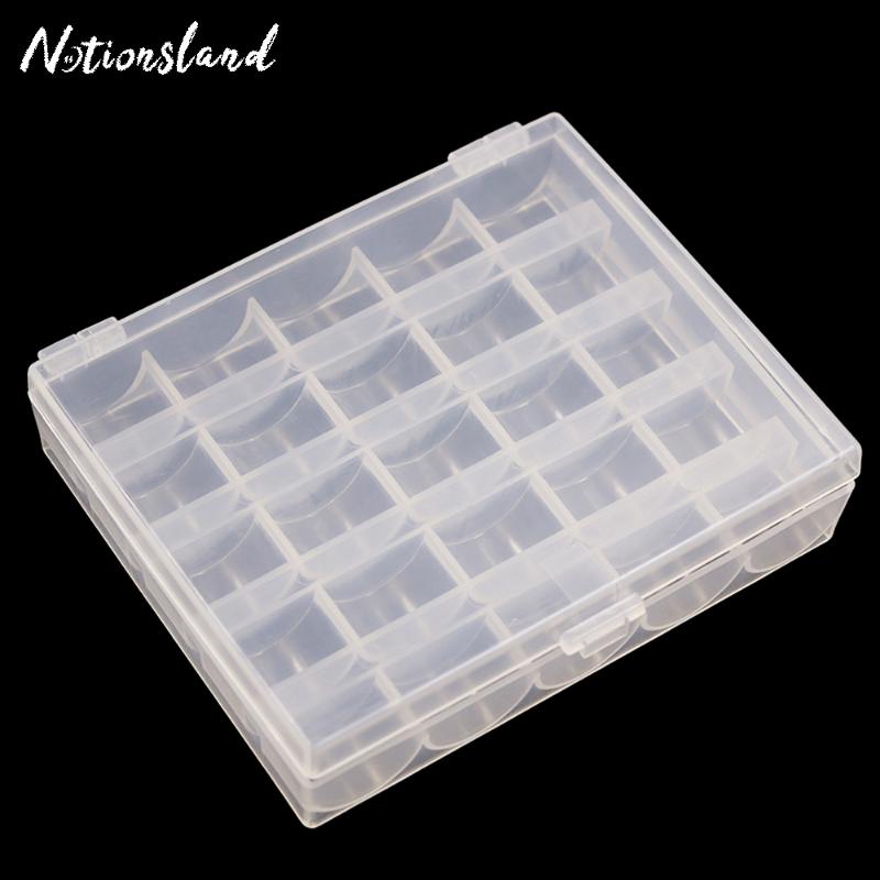 Sewing Notions & Tools 25Pcs Slots Transparent Empty Bobbin Box Machine Spools Storage Home Accessories
Sewing Notions & Tools 25Pcs Slots Transparent Empty Bobbin Box Machine Spools Storage Home Accessories